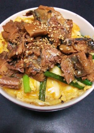 5分で簡単！さんまの蒲焼き丼-レシピのメイン写真