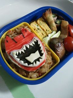 キョウリュウジャー弁当★キャラ弁-レシピのメイン写真