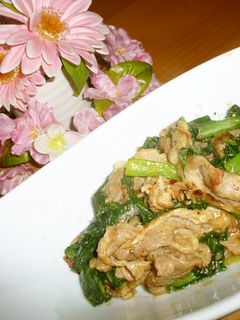 塩麹でしっとり豚と小松菜のカレーマヨ炒め-レシピのメイン写真