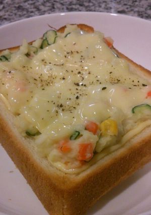 ポテサラトースト-レシピのメイン写真