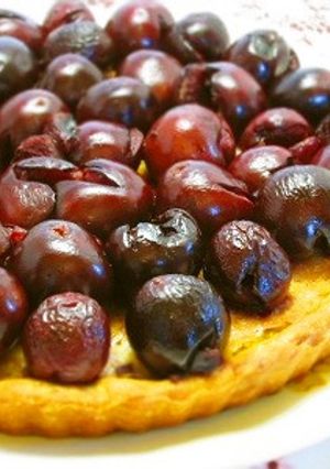 新鮮チェリーでタルト( ´¬`)ノ-レシピのメイン写真