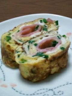 ベーコンとネギの卵焼き-レシピのメイン写真