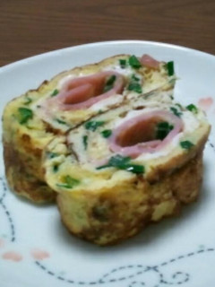 ベーコンとネギの卵焼き-レシピのメイン写真