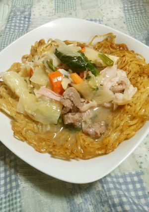 ある日のかた焼きそば-レシピのメイン写真