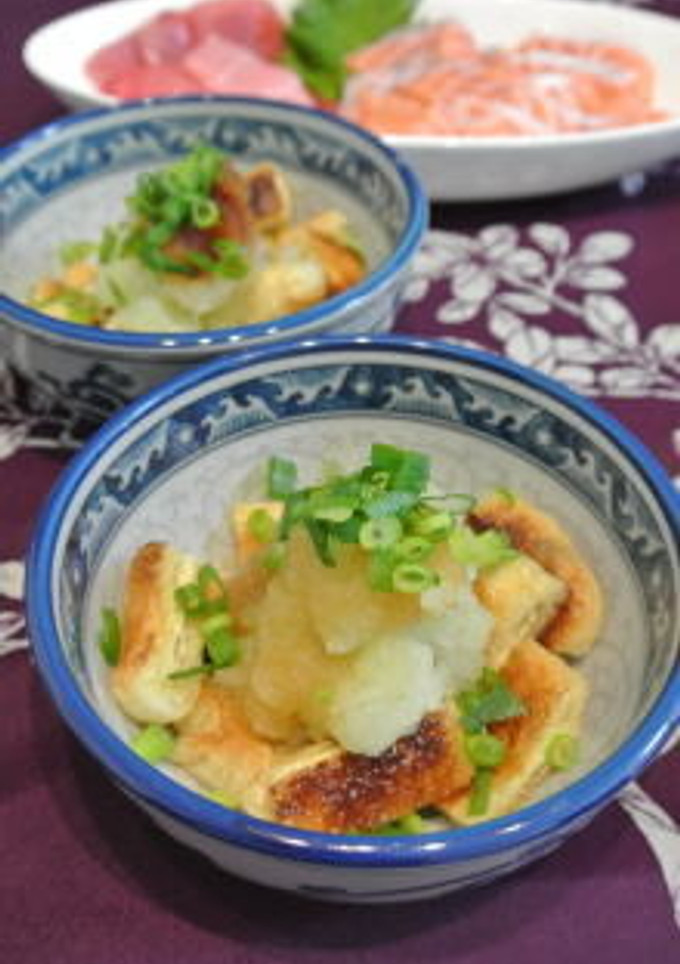簡単おつまみ❤焼き油揚げのおろし和え-レシピのメイン写真