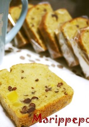 小豆缶と栗甘露煮のパウンドケーキ-レシピのメイン写真