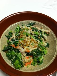 菜の花とカニカマのすり胡麻入りマヨサラダ-レシピのメイン写真