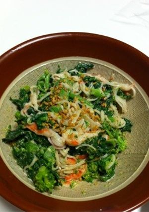 菜の花とカニカマのすり胡麻入りマヨサラダ-レシピのメイン写真