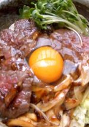 真昼間っから超ステーキ丼・・・和牛と卵のユニット・・・-レシピのメイン写真