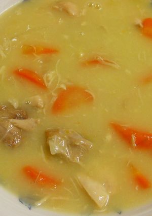 リメイク　鶏の水炊きの残りでシチュー-レシピのメイン写真