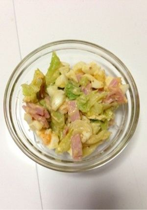 キャベツと卵のゴマドレサラダ-レシピのメイン写真