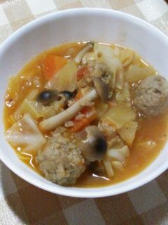 トロ~り野菜のトマト煮込みスープ-レシピのメイン写真
