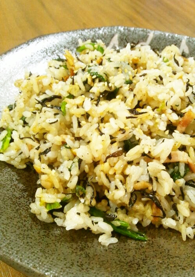うまっ♪ひじきとほうれん草の炒飯-レシピのメイン写真