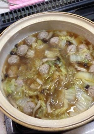 白菜と肉団子の中華鍋-レシピのメイン写真