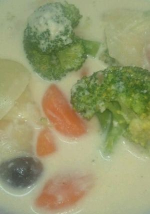 カンタン♪　醬油麹入り豆乳スープ-レシピのメイン写真