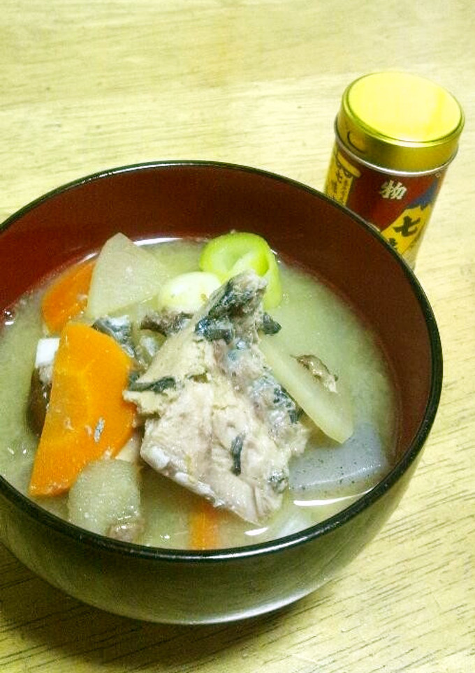 さばの水煮缶のお味噌汁-レシピのメイン写真