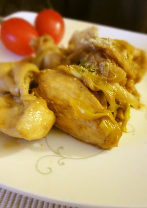 漬けて焼くだけ☆鶏ムネと白ネギの甘ポン焼-レシピのメイン写真
