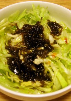 レタスともずく酢　簡単サラダ-レシピのメイン写真