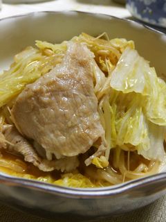 白菜と豚肉ともやしのポン酢蒸し煮-レシピのメイン写真
