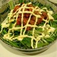 超簡単☆3分でできる水菜とキムチのサラダ
