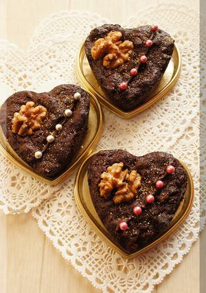 * バレンタイン❤ 和風ブラウニー♪-レシピのメイン写真