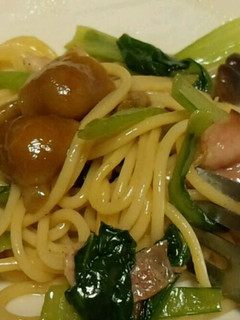 なめこスパゲッティー-レシピのメイン写真