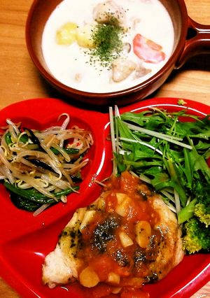 簡単‼カジキのソテートマトバジルソース-レシピのメイン写真