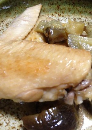 手羽先と茄子のさっぱり煮-レシピのメイン写真