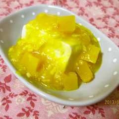 A picture of 離乳食中期~✿豆腐のとろりかぼちゃあん✿.