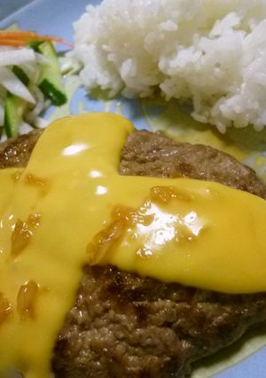 びっくりドンキー風チーズバーグ-レシピのメイン写真