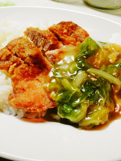 *豚の竜田揚げ*パーコー飯風*-レシピのメイン写真
