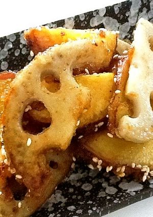 さつまいもとレンコンの甘酢和え-レシピのメイン写真