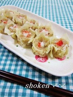 かにかまdeなんちゃってかに焼売♪-レシピのメイン写真
