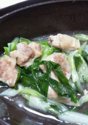 九条ねぎと鶏の簡単おつまみ-レシピのメイン写真