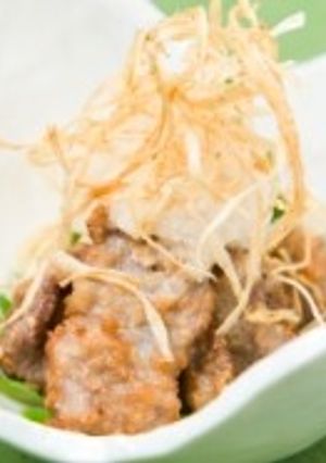 馬肉の米粉揚げみぞれ酢かけ-レシピのメイン写真