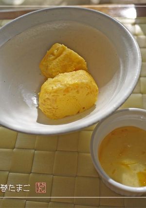 電子レンジで柚子風味だし巻たまご-レシピのメイン写真
