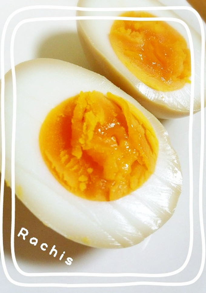 簡単！半熟！味付け煮たまご♪-レシピのメイン写真