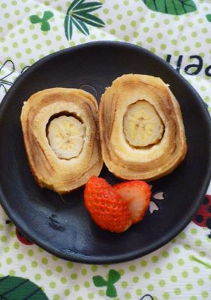 芯まで食べてメープルバナナバウムクーヘン-レシピのメイン写真