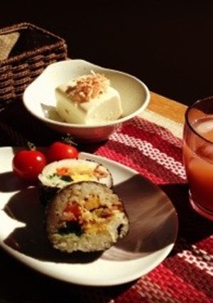 韓国風海苔巻き キンパ-レシピのメイン写真