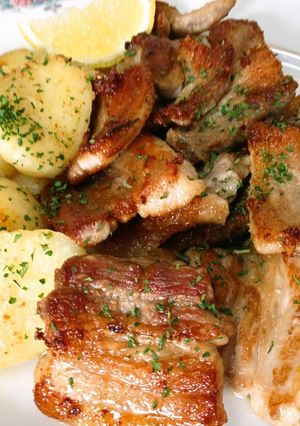 豚バラ肉とじゃがいもの炒め物-レシピのメイン写真