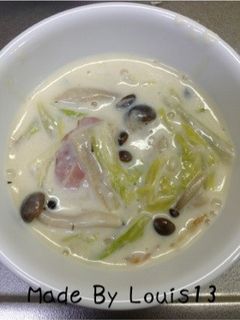 簡単!白菜とベーコンのクリーム煮-レシピのメイン写真