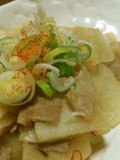♡大根と豚バラのこってり味噌炒め♡-レシピのメイン写真