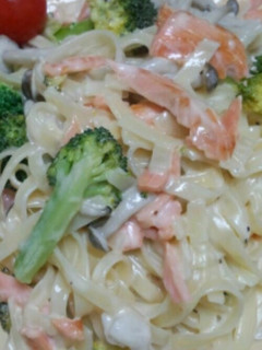 スモークサーモンのクリームパスタ-レシピのメイン写真