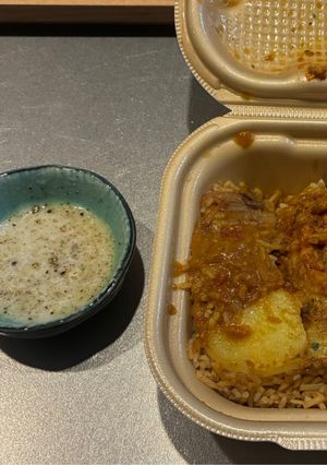 即席中東風ソースとビリヤニの温め方-レシピのメイン写真