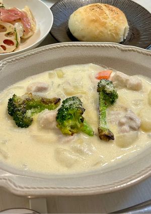 ブールマニエで作る簡単クリームシチュー-レシピのメイン写真