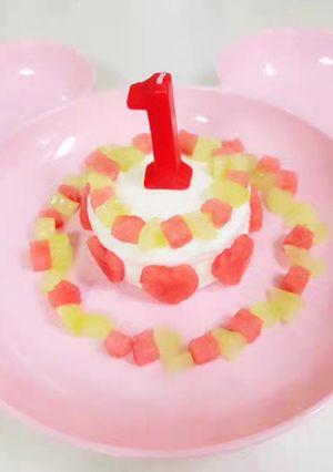 【手づかみ離乳食】１歳誕生日ケーキ-レシピのメイン写真