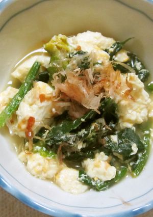 ほうれん草と豆腐の煮物♪-レシピのメイン写真