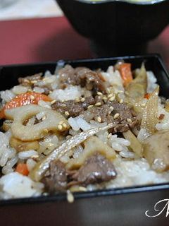 牛肉と根菜の混ぜご飯-レシピのメイン写真