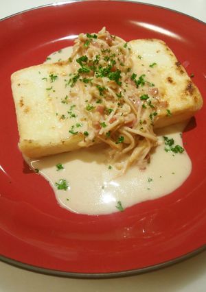 豆腐ステーキ　レモンクリームソース-レシピのメイン写真