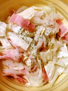 キャベツとベーコンのレンジ蒸し-レシピのメイン写真